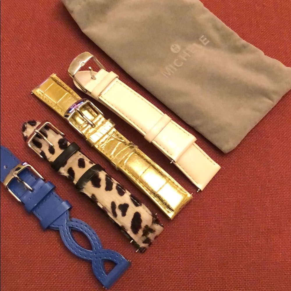 Michele watch straps.